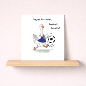 Birthday Card - Footballer Goose Birthday Card - Footballer Goose