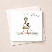 Birthday Card - Tee-rific Birthday Golfer Goose