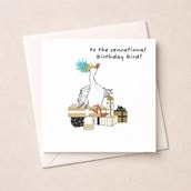 Birthday Card - Goose With Lots Of Gifts Birthday Card - Goose With Lots Of Gifts