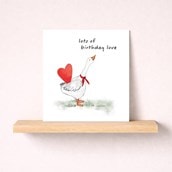 Birthday Card - Goose With Birthday Love
