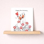 Anniversary Card - Two Geese Anniversary Card - Two Geese