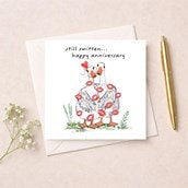 Anniversary Card - Still Smitten Geese Anniversary Card - Still Smitten Geese