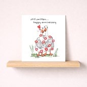Anniversary Card - Still Smitten Geese Anniversary Card - Still Smitten Geese