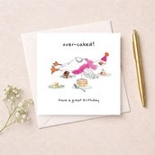 Birthday Card - Over Caked Goose