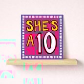 Anniversary Card - She's A 10 Anniversary Card - She's A 10