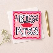 Anniversary Card - Big Kiss