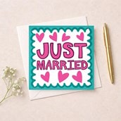 Wedding Card - Just Married