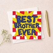 Brother Birthday Card - Best Brother Ever Brother Birthday Card - Best Brother Ever