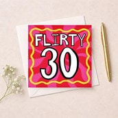 Age 30 Birthday Card - Flirty 30