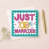 Wedding Card - Just Married