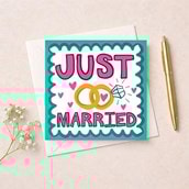 Wedding Card - Just Married Wedding Card - Just Married