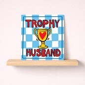 Husband Anniversary Card - Trophy Husband Husband Anniversary Card - Trophy Husband