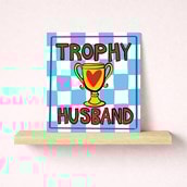 Husband Anniversary Card - Trophy Husband Husband Anniversary Card - Trophy Husband