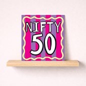 Age 50 Birthday Card - Nifty 50