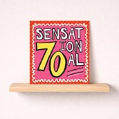 Age 70 Birthday Card - Sensational 70