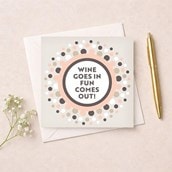 Open Card - Wine Goes In