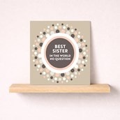 Sister Birthday Card - Best Sister Sister Birthday Card - Best Sister