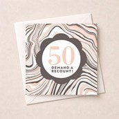 Age 50 Birthday Card - 50 Demand A Recount!
