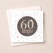 Age 60 Birthday Card - 60 Demand A Recount!