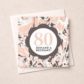 Age 80 Birthday Card - 80 Demand A Recount!