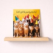 Open Card - Let's Get The Party Started Cats