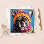 Open Card - French Bulldog Open Card - French Bulldog