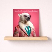 Grandad Birthday Card - Super Cool Polar Bear Grandad Birthday Card - Super Cool Polar Bear