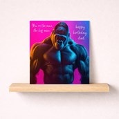 Dad Birthday Card - Gorilla