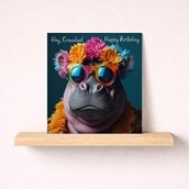 Grandad Birthday Card - Cool Hippo Grandad Birthday Card - Cool Hippo