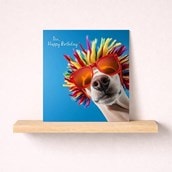 Son Birthday Card - Cool Dog