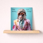 Birthday Card - Monkey In A Suit Birthday Card - Monkey In A Suit