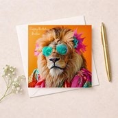 Brother Birthday Card - Vibrant Lion Brother Birthday Card - Vibrant Lion