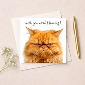 Sorry You're Leaving Card - Grumpy Cat
