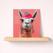 Daughter Birthday Card - Fancy Llama Daughter Birthday Card - Fancy Llama