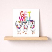 Get Well Soon Card - Get Well Geese