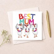 Open Card - Best Mum Geese