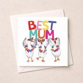 Open Card - Best Mum Geese Open Card - Best Mum Geese