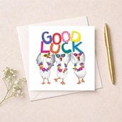 Good Luck Card - Good Luck Geese Good Luck Card - Good Luck Geese