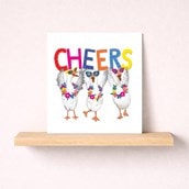 Thank You Card - Cheers Geese