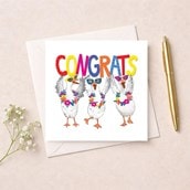 Congratulations Card - Congrats Geese
