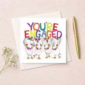 Engagement Card - You're Engaged Geese
