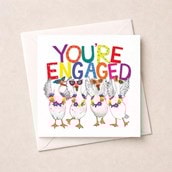 Engagement Card - You're Engaged Geese