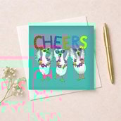 Thank You Card - Cheers Geese