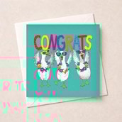 Congratulations Card - Congrats Geese Congratulations Card - Congrats Geese