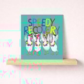 Get Well Soon Card - Speedy Recovery Geese