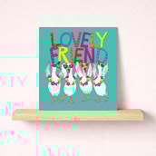 Friendship Card - Lovely Friend Geese