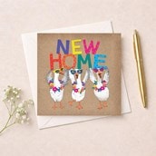 New Home Card - New Home Geese New Home Card - New Home Geese