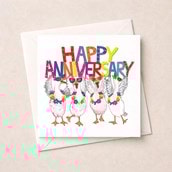 Anniversary Card - Happy Anniversary Geese Anniversary Card - Happy Anniversary Geese