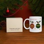 Personalised Christmas Mug - Christmas Baubles