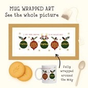 Personalised Christmas Mug - Christmas Baubles